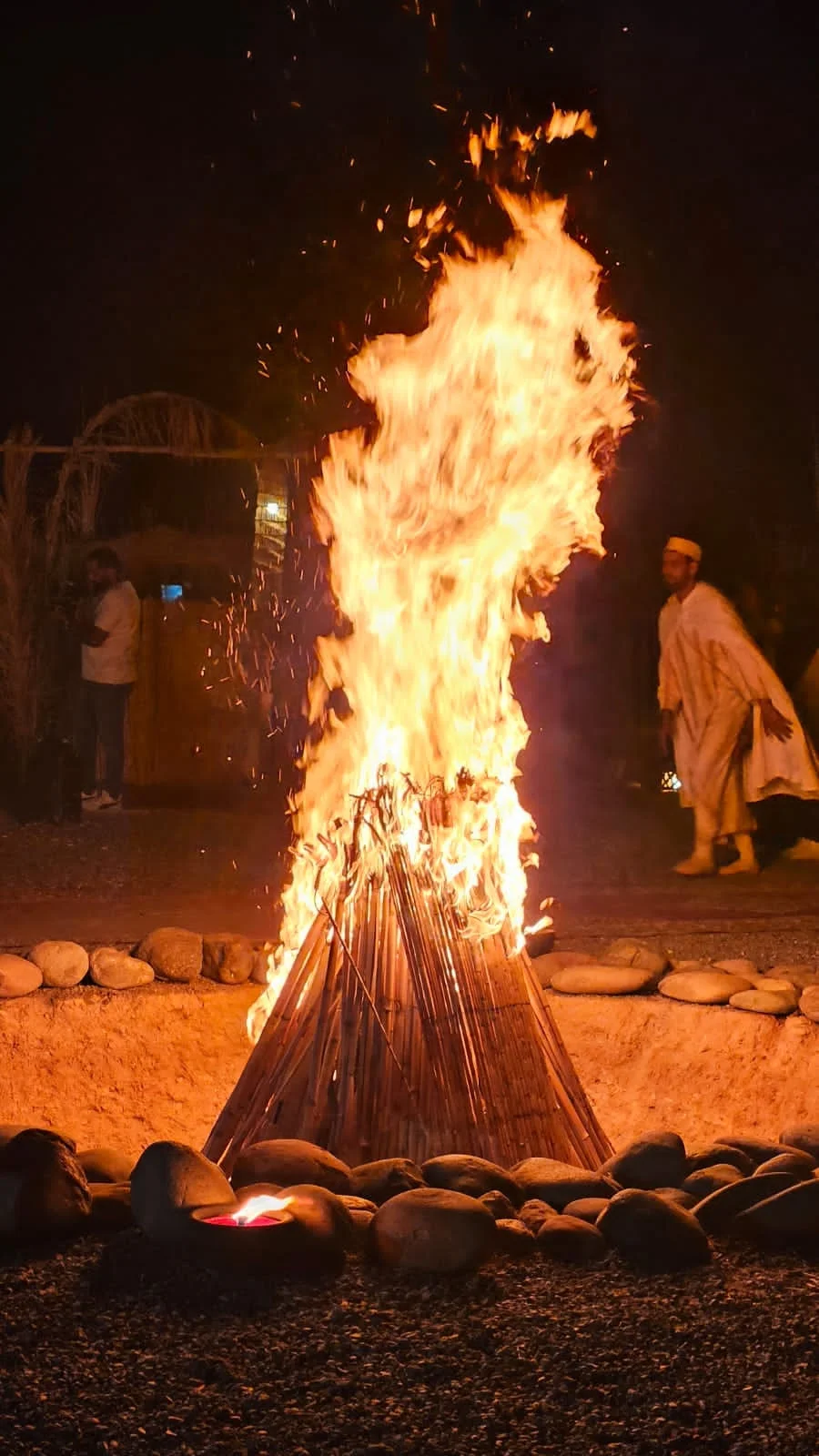 Spectacle de feu à La Boheme