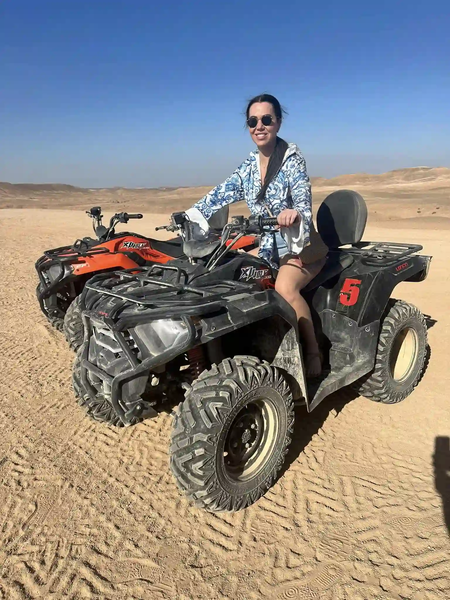 Quad adventure in desert