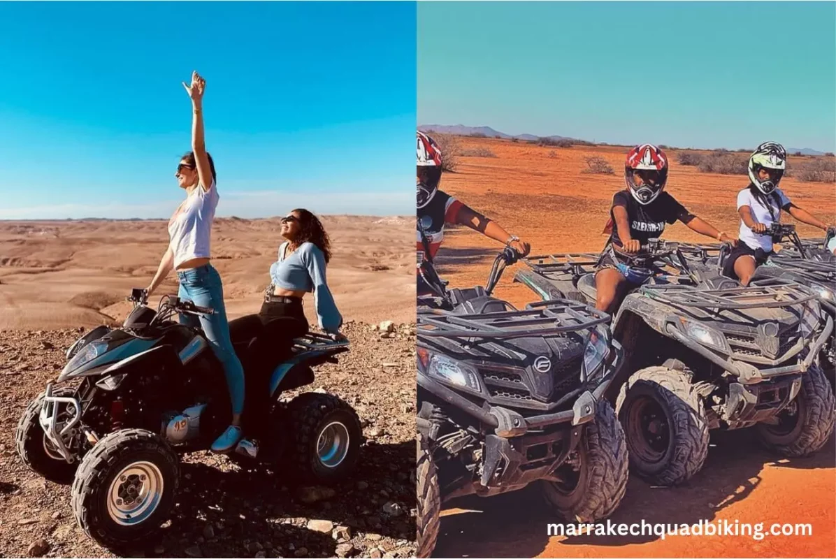 Quad bike in agafay desert